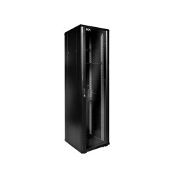 Rack 42U de Piso  600 X 600mm  Puerta de Cristal  4 Ventiladores