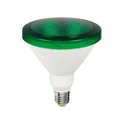 Lámpara LED Par 38 15W E27 220V · Verde - Ecoguard