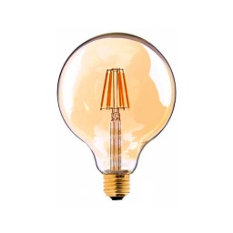 Lámpara LED Globo Vintage 6W G125 230V · Cálida - Ecoguard