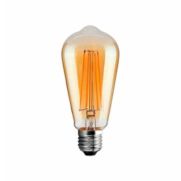 Lámpara LED St64 Vintage Ámbar 8W E27 230V · Cálida - Ecoguard