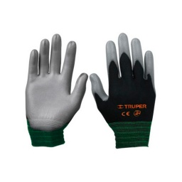 Guantes de Nylon  Palma de Poliuretano - Talle M - Truper