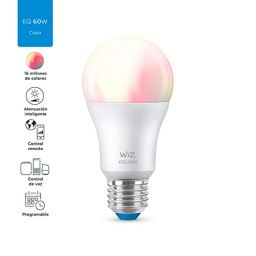 Lámpara LED Wiz Wifi Rgb A60 LED 9W - Philips