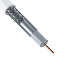 Cable Coaxil RG59 Alta Calidad Blanco x Metro