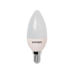 Lámpara LED Vela 5W E14 230V · Fría - Vivion