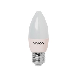 Lámpara LED Vela 5W E27 230V · Fría - Vivion