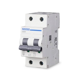 Interruptor Termomagntico DIN 2P 16A 4.5kA en 60898 - Sassin