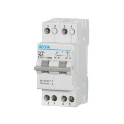 Interruptor Doble Via de Riel DIN 2P 40A - Seltir