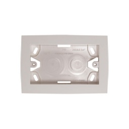 Caja exterior porta plaqueta · Blanco · Serie Presta