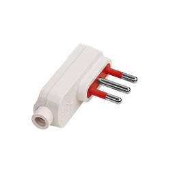 Ficha 3 en lnea  Cable a 90  Blanco - Contactum