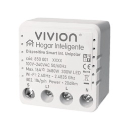 Dispositivo Interruptor Unipolar-Combinación WIFI · 16A - Vivion