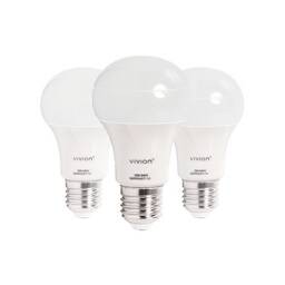 Pack de 3 Lámparas LED 7W E27 · Fría - Vivion