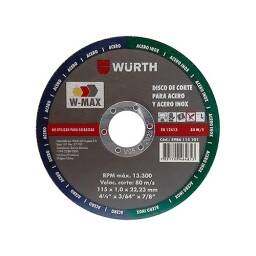 Disco de Corte 115x1.0x22.2 C50 - Wurth 
